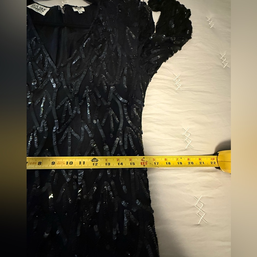 VINTAGE O.R Silk Fashions Formal Dress size L ( 100%silk ) - Picture 14 of 14
